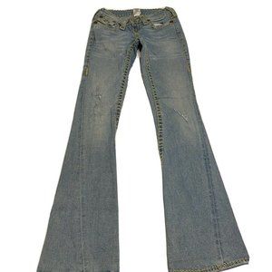 TRUE RELIGION Joey Super T Flare Jeans Womens 26